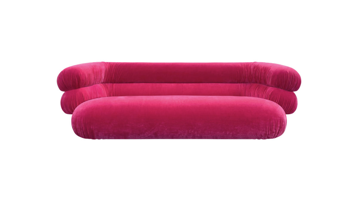 Bretz Sofa Poolside - F 103 in Bezug Pink